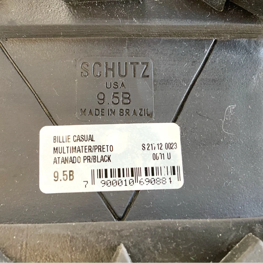 Schutz NWOT Billie Casual Atanado Black Boots Size 9.5 - Picture 5 of 11